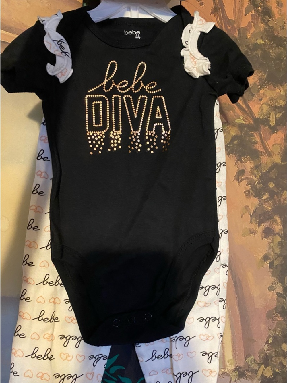 bebe baby Diva 3 piece outfit layette set - Picture 2 of 7